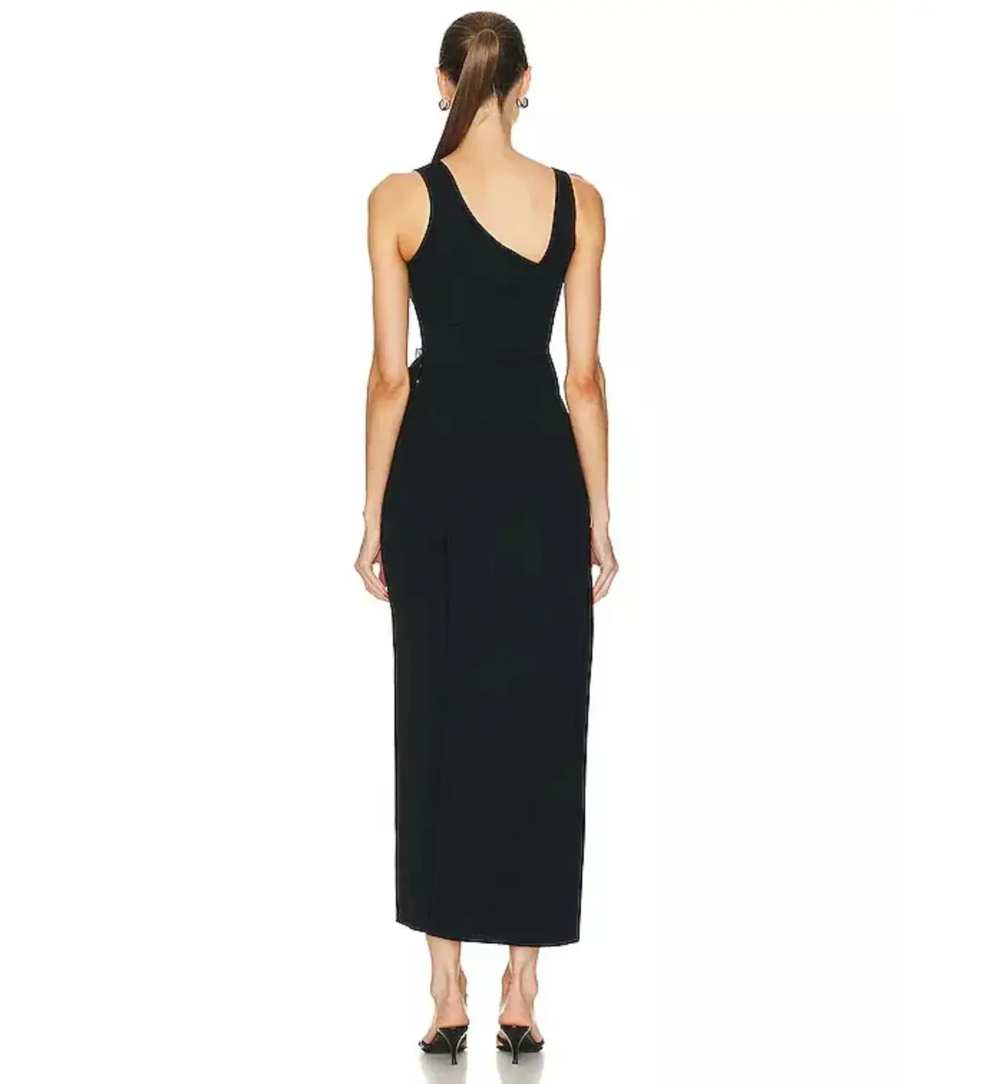 Sir The Label Modernist Belted Midi Dress Black Size 0 / AU 6 for rent on The Volte - main image