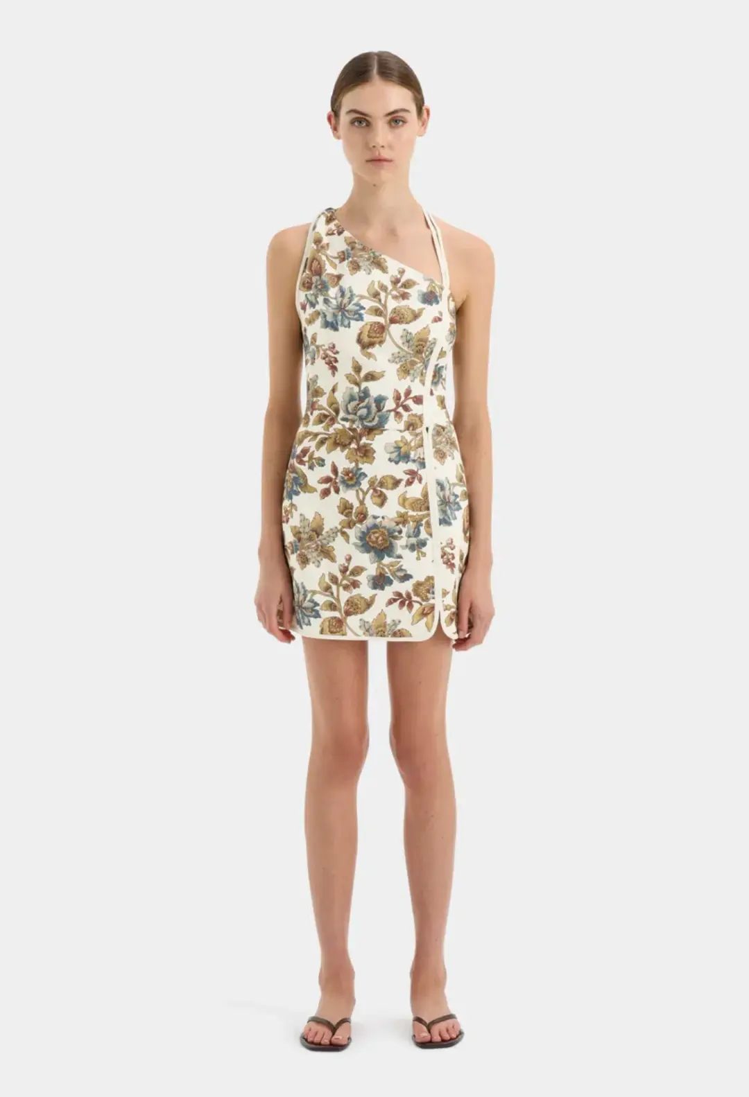 SIR the Label Eleanora Asymmetrical Mini Viola Print Size 0 / AU 6 for rent on The Volte - main image