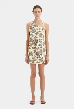 SIR the Label Eleanora Asymmetrical Mini Viola Print Size 0 / AU 6 for rent on The Volte - image 1