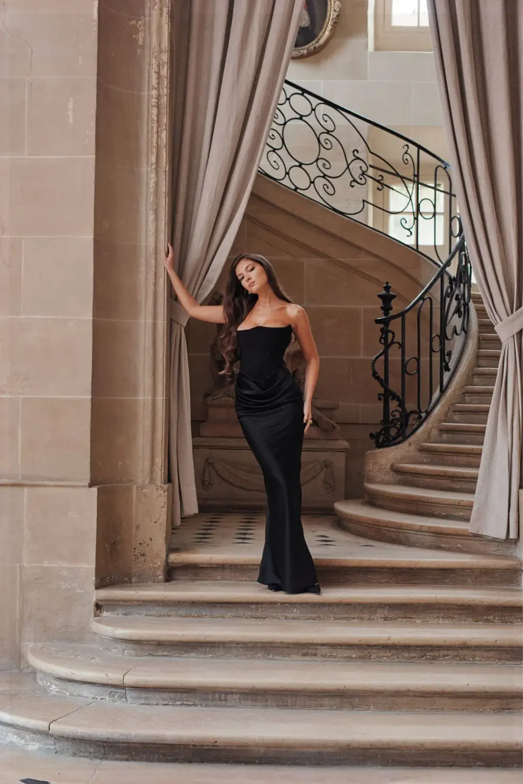 House of CB Persephone Dress Black Size S/Au 8 for rent on The Volte - main image