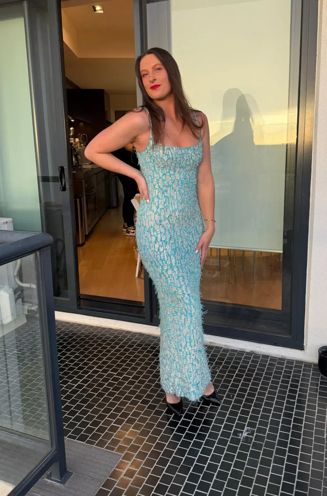 Rachel Gilbert Tilly Gown Blue 1/AU8 for rent on The Volte - main image