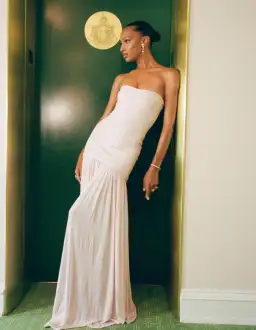 Helsa Studios The Naomi Dress Pink Size 6 for rent on The Volte - image 1