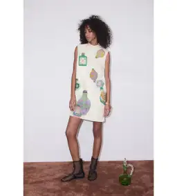 Alemais Chesca Mini Dress Print Size 16