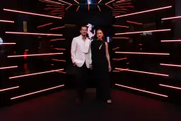 Rachel Gilbert Tanner Gown Black Size 8 for rent on The Volte - image 2