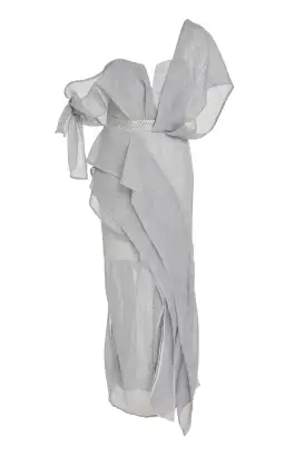 Acler Leonie Asymmetrical Dress Glacier Size 8 for rent on The Volte - image 1