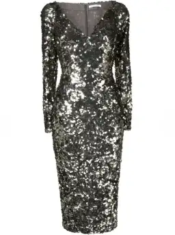 Rachel Gilbert Fleur Midi Dress Gunmetal Size 3 / AU 12 for rent on The Volte - image 5