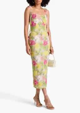 Rachel Gilbert Willow Midi Dress Floral Size 3 / AU 12