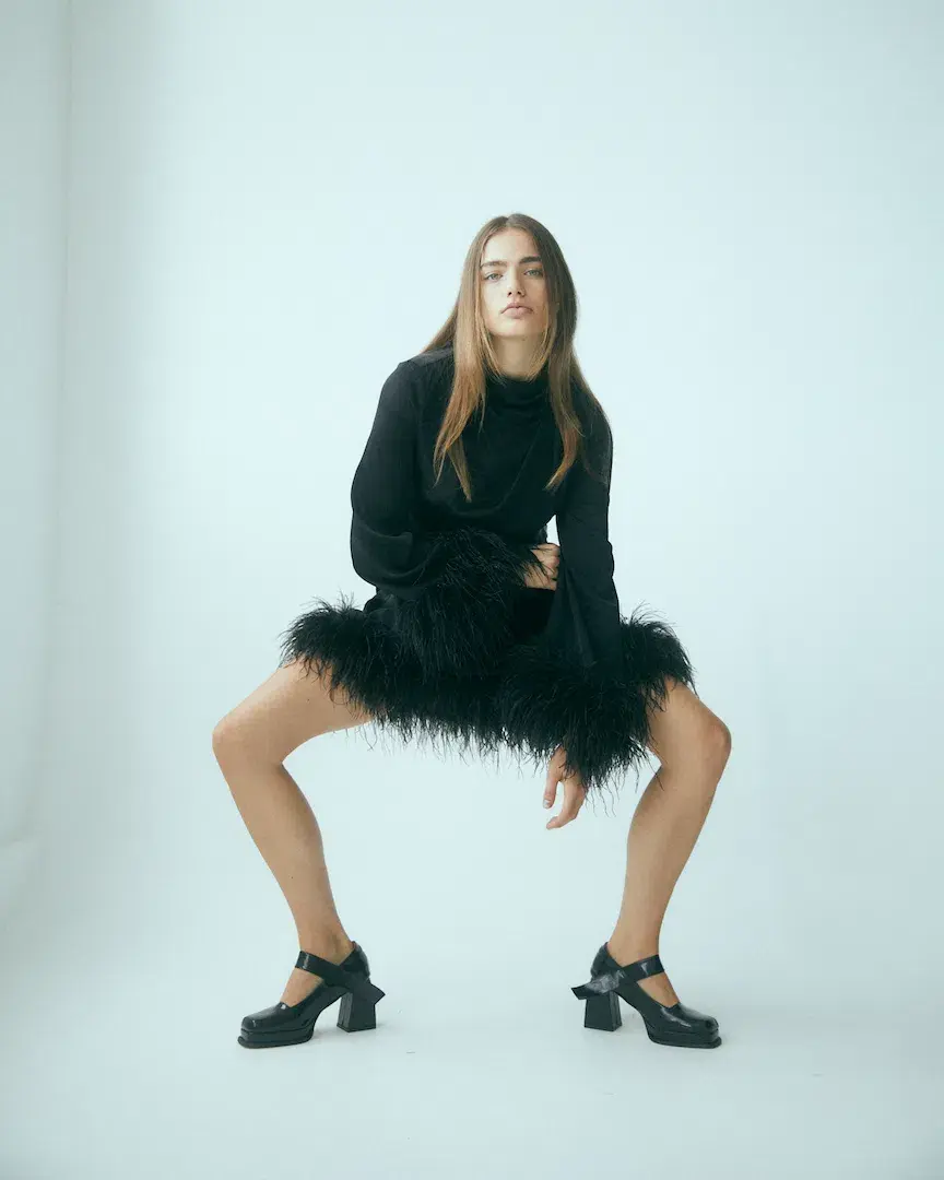 Rachel Gilbert Pietro Mini Dress Black Size 2 / AU 10 for rent on The Volte - main image