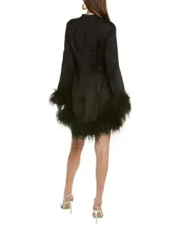 Rachel Gilbert Pietro Mini Dress Black Size 2 / AU 10 for rent on The Volte - image 2