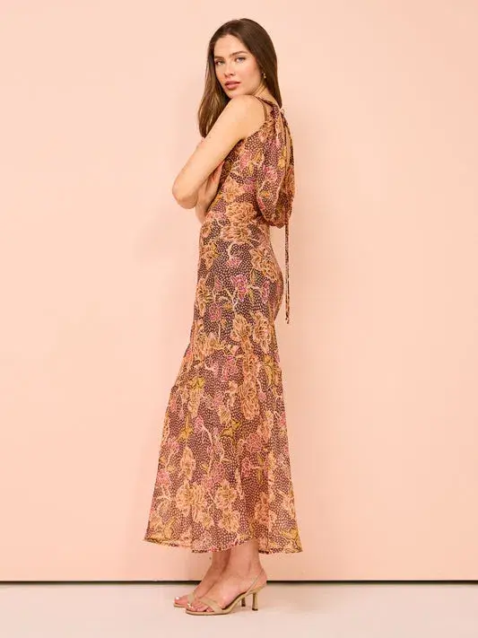 Hansen & Gretel Emmery Dress In Ruby Bohemia Size 6 for rent on The Volte - main image