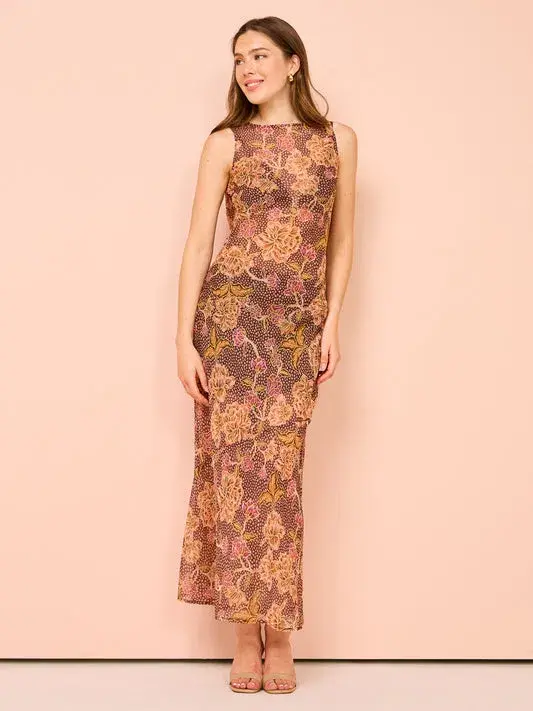 Hansen & Gretel Emmery Dress In Ruby Bohemia Size 6 for rent on The Volte - main image