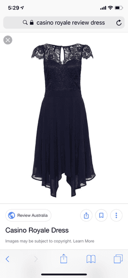 Casino royale navy dress size 10 for rent on The Volte - image 2