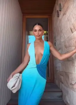 Meshki Stella Dress Blue Size 8 for rent on The Volte - image 3