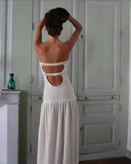 Fait Par Fouch Colette Dress Ivory Size 8 for rent on The Volte - image 6