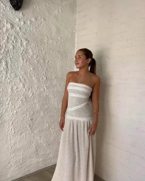 Fait Par Fouch Colette Dress Ivory Size 8 for rent on The Volte - main image