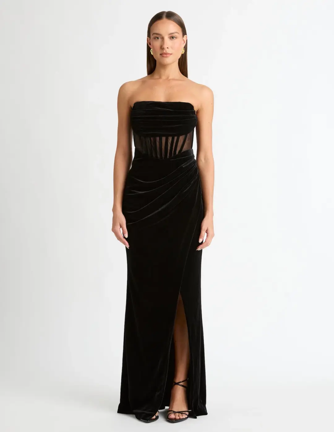 Sheike Trinity Maxi Dress Black Size 8 for rent on The Volte - main image