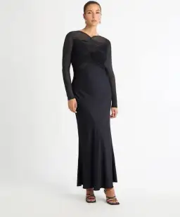 Sheike Eternity Maxi Dress Gunmetal Size 8 for rent on The Volte - image 1