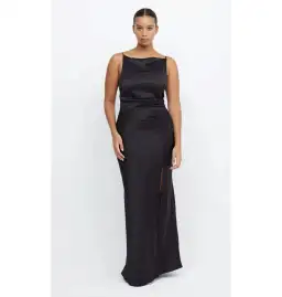 Bec & Bridge The Dreamer Maxi Dress Black Size AU 16