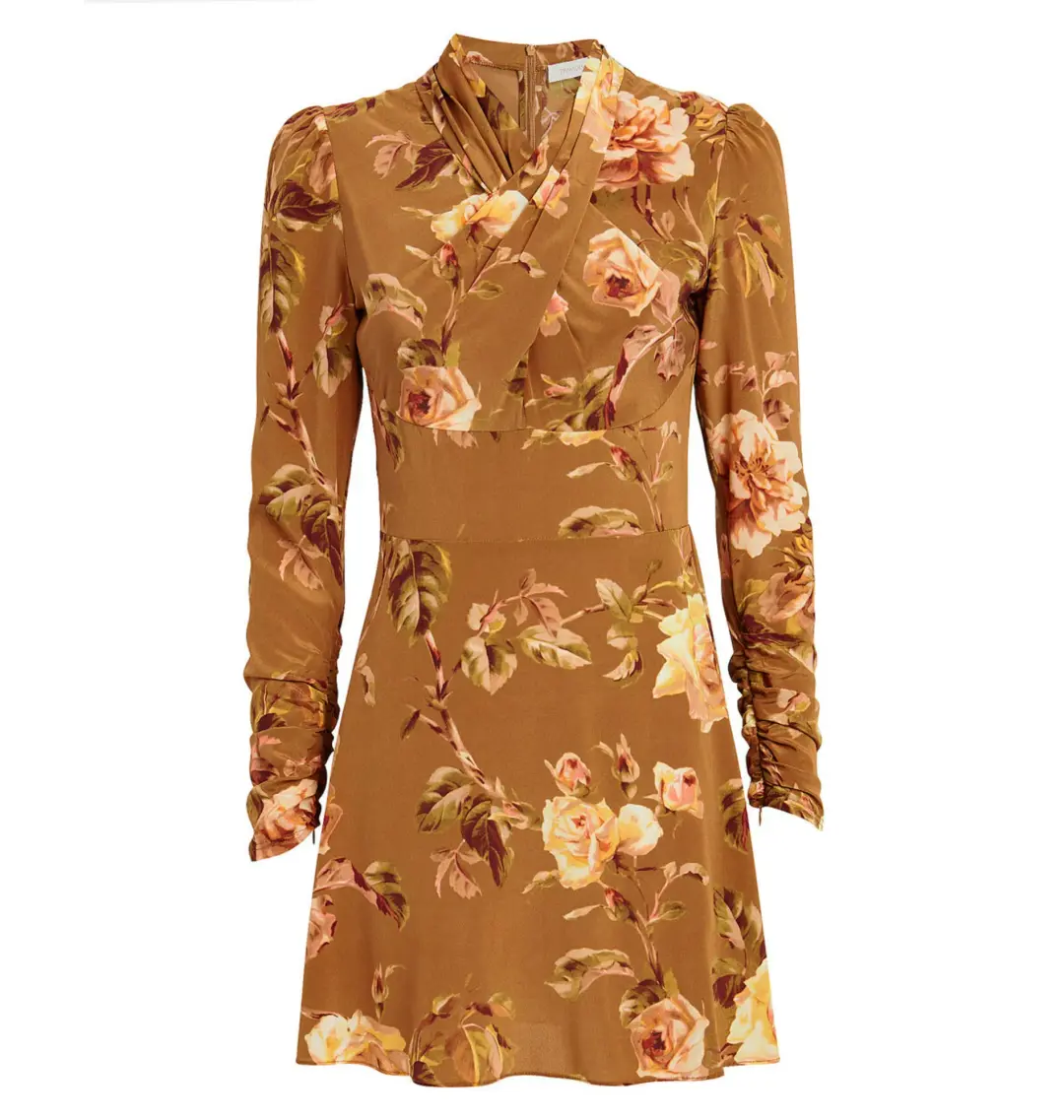 Zimmermann Resistance Silk Twist Mini Dress Floral Size 0 / AU 8 for rent on The Volte - main image
