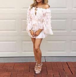 Alice McCall Pastime Paradise Playsuit - SIZE 6 - PINK/NUDE