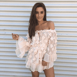 Alice McCall Pastime Paradise Playsuit - SIZE 6 - PINK/NUDE