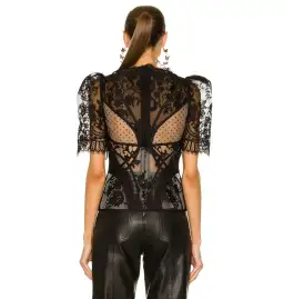 Zimmermann Dancer Lace Bodice Black Size 0 / AU 8 for rent on The Volte - image 4
