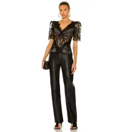 Zimmermann Dancer Lace Bodice Black Size 0 / AU 8 for rent on The Volte - image 1