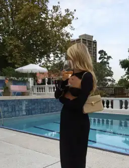 Sir the Label Eva Knit Midi Dress Black Size 0P / AU 6 for rent on The Volte - image 7