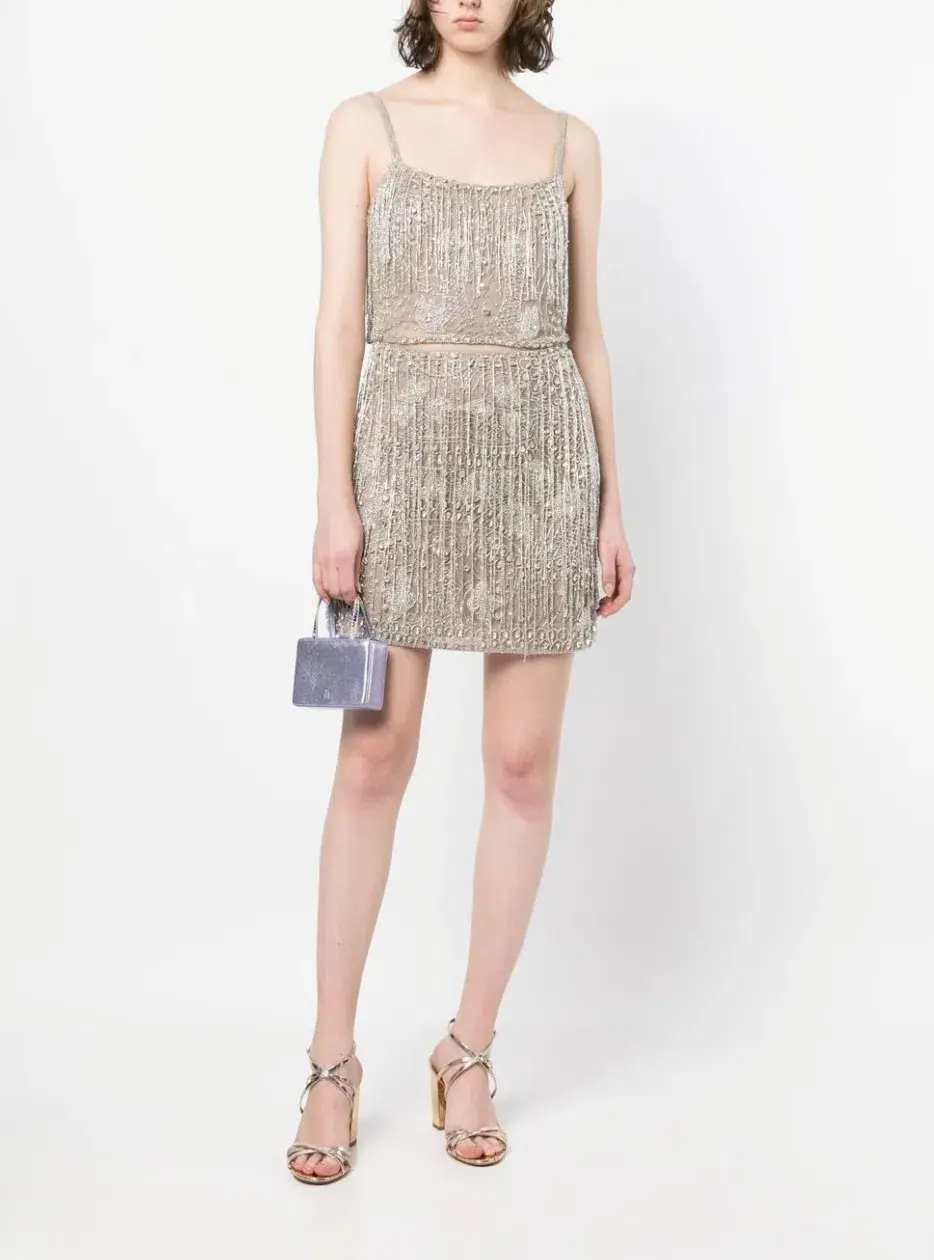 Rachel Gilbert Dante Set Silver Set 3/AU12 for rent on The Volte - main image