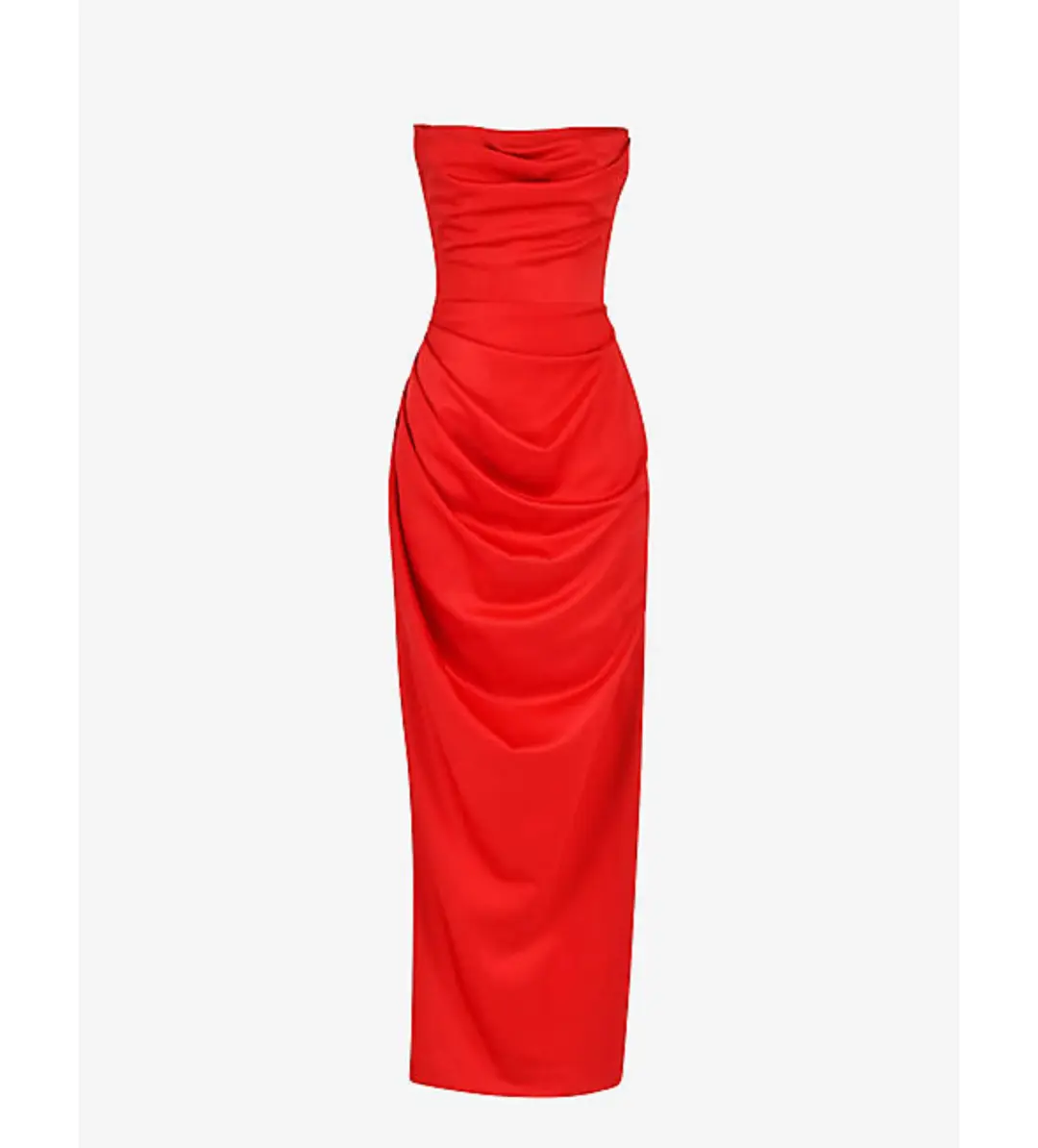 House of CB Adrienne Strapless Corset Maxi Dress Red Size 6 for rent on The Volte - main image