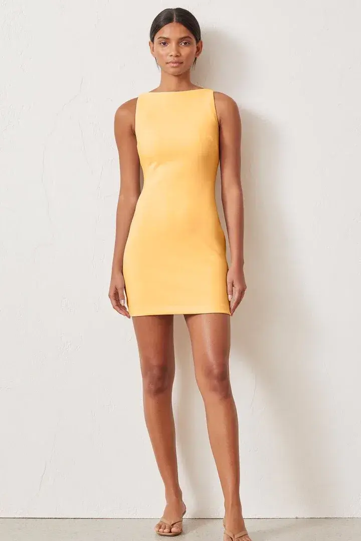 Bec & Bridge Raphaela Mini Dress Melon Size 8 for rent on The Volte - main image
