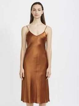 Hansen and Gretel Copper Gold Silk Dress Size 6 for rent on The Volte - image 1