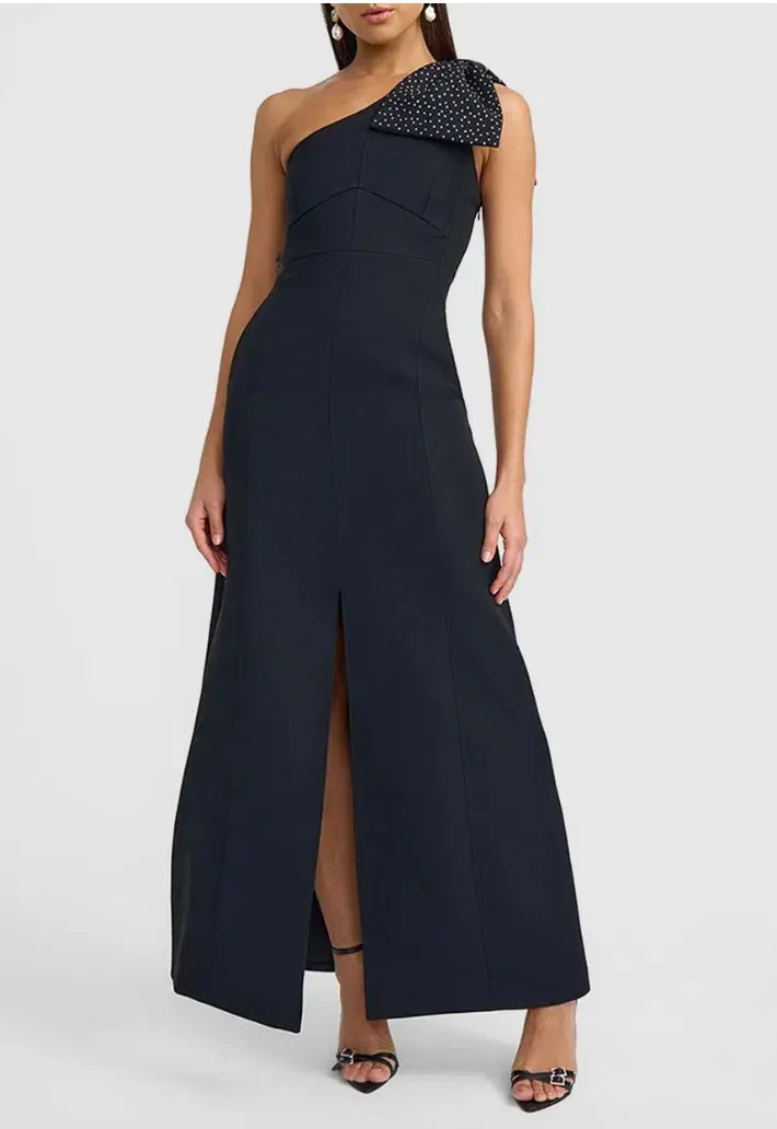 By Johnny Black Tie Bow Gown Black Size 10 - Image 2