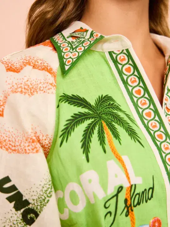 Alemais Paradiso Mini Dress Multi Size 8 - Image 4