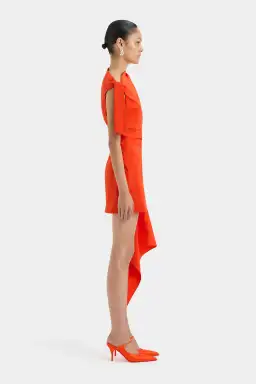 Sir the Label Dahlia Mini Dress Tangerine Size 0 / AU 6 for rent on The Volte - image 2