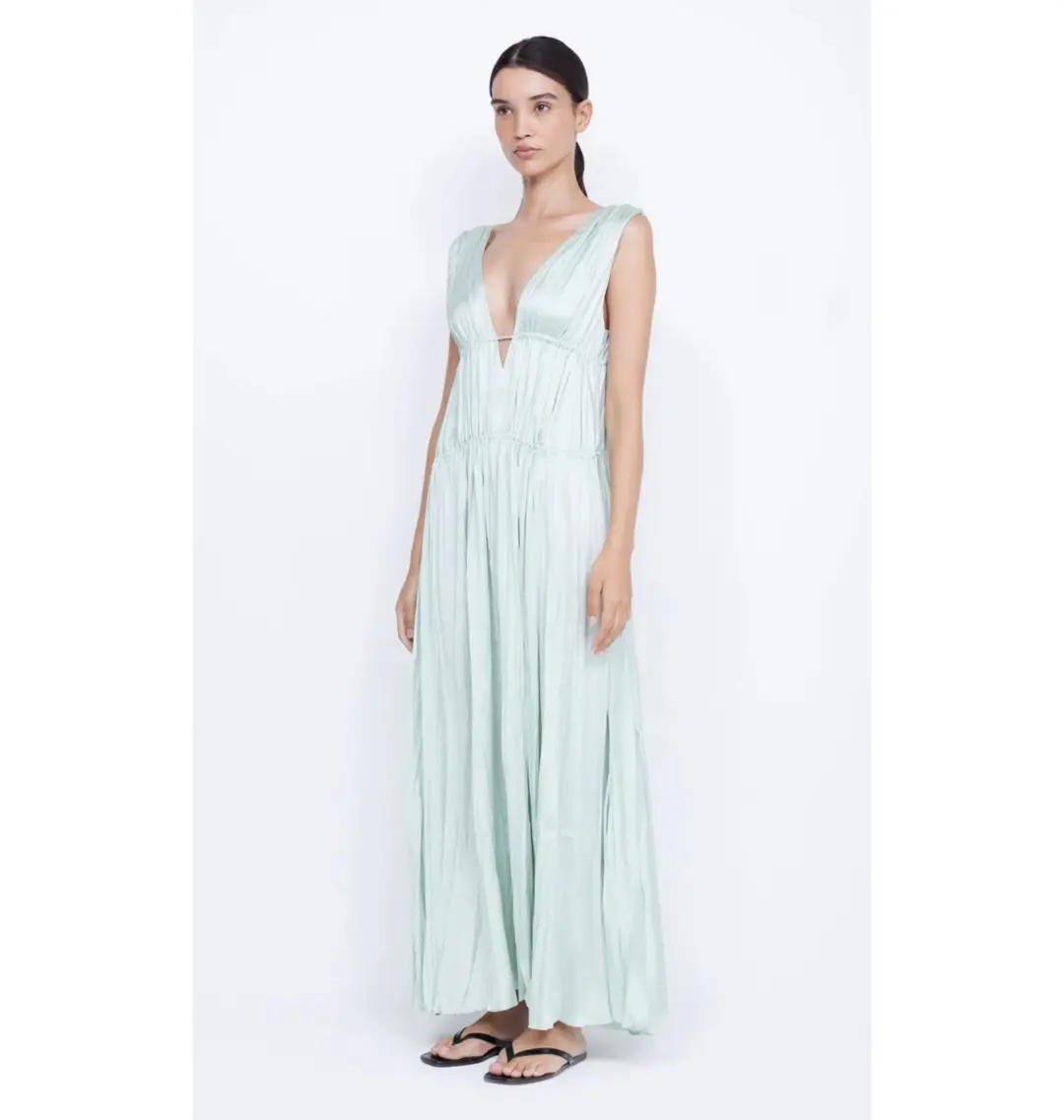 Bec & Bridge Louann Maxi Dress Mint Size AU 10 for rent on The Volte - main image