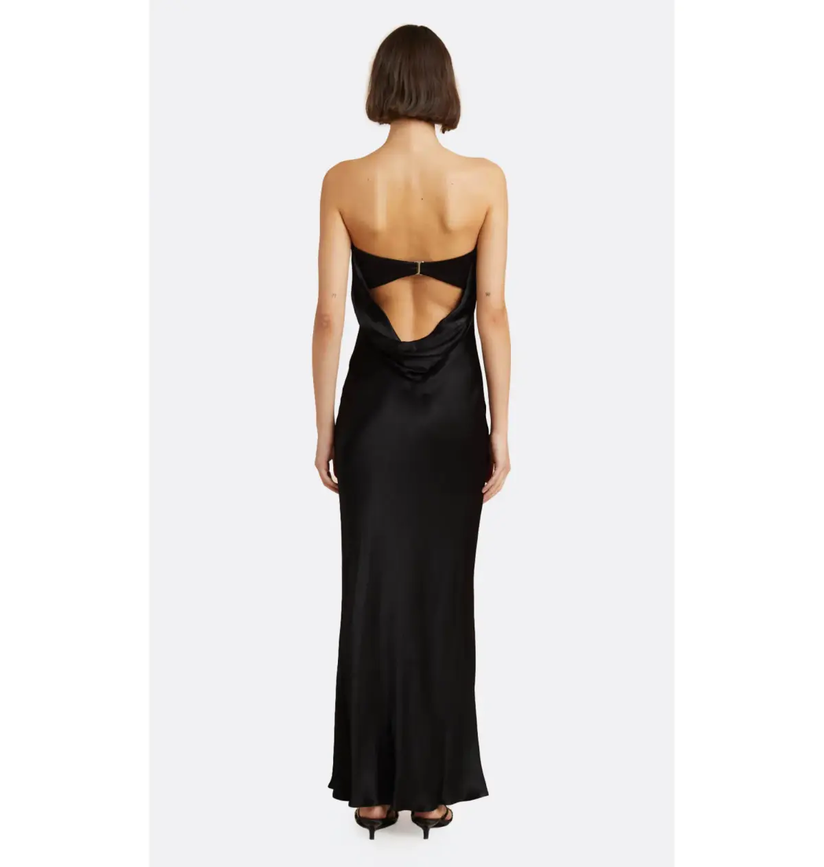 Bec & Bridge Moon Dance Strapless Dress in Black AU 6 - Image 3