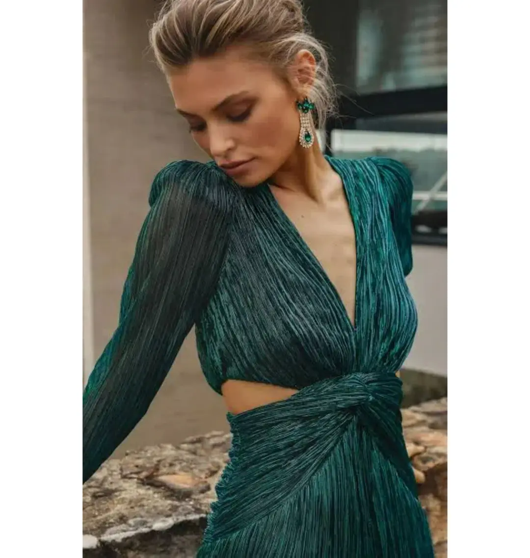 Sheike Millenium Dress Emerald Green Size AU 12 for rent on The Volte - main image