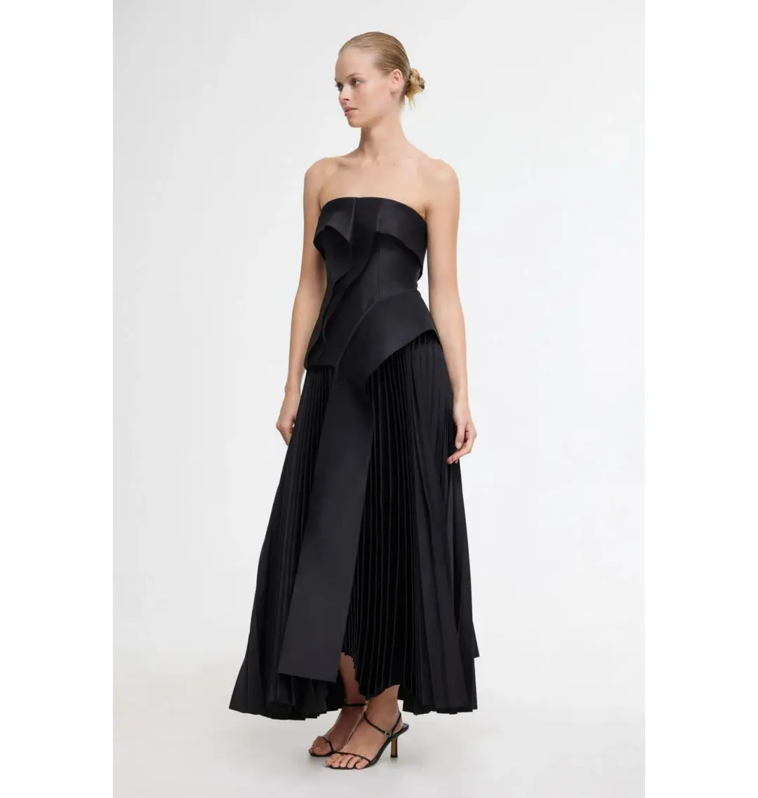 Acler Hammil Midi Dress Black Size AU 8 for rent on The Volte - main image
