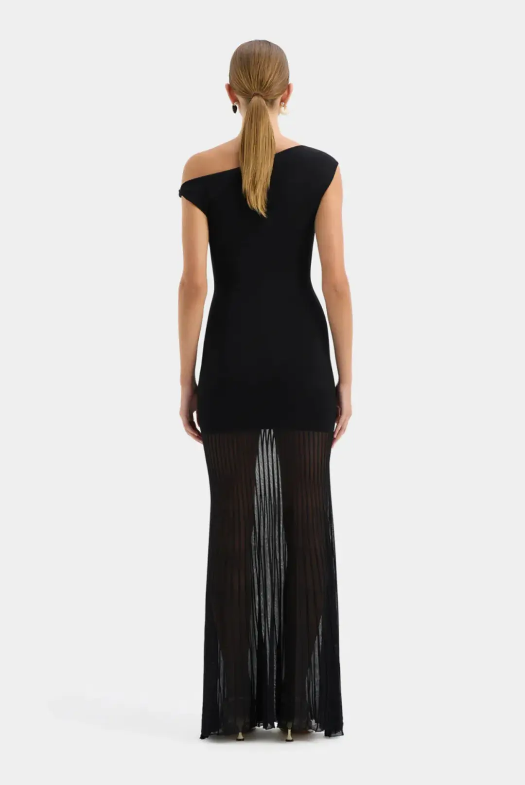 Sir The Label Indigo Twist Dress Black Size 14 for rent on The Volte - main image