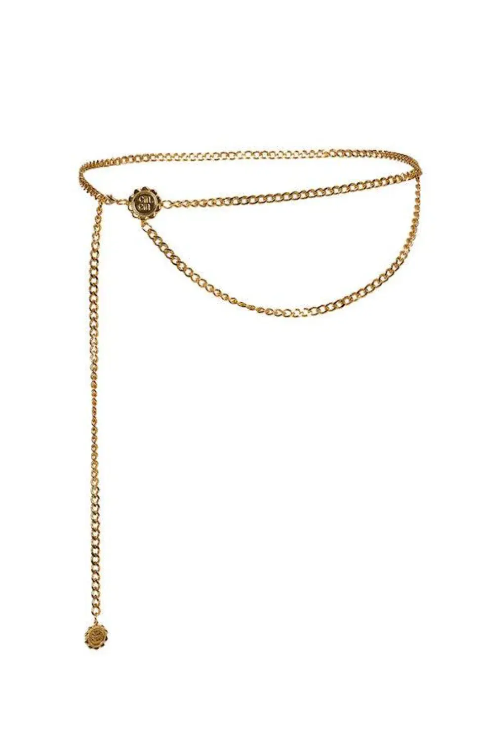 Cin Cin Charm Belt Gold One Size for rent on The Volte - main image