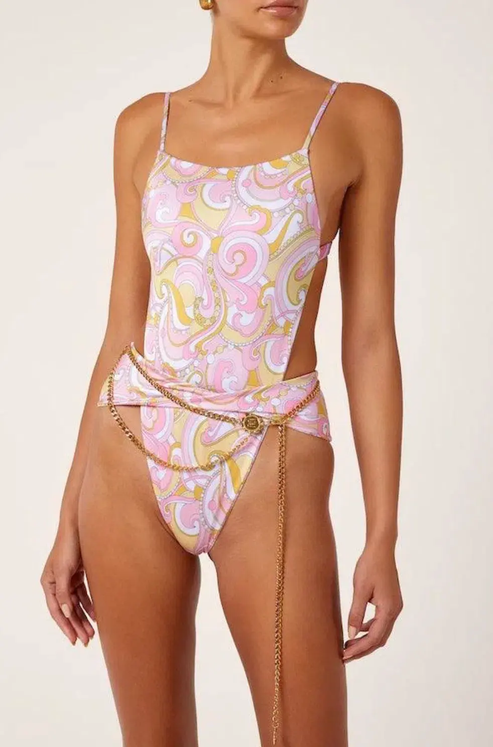 Cin Cin Charm Belt Gold One Size for rent on The Volte - main image