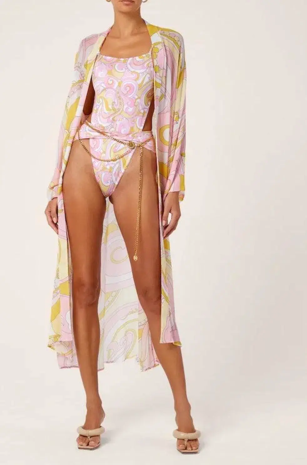 Cin Cin Charm Belt Gold One Size for rent on The Volte - main image