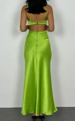 Bec & Bridge Veronique Maxi Dress Lime Green Size 8 for rent on The Volte - image 3