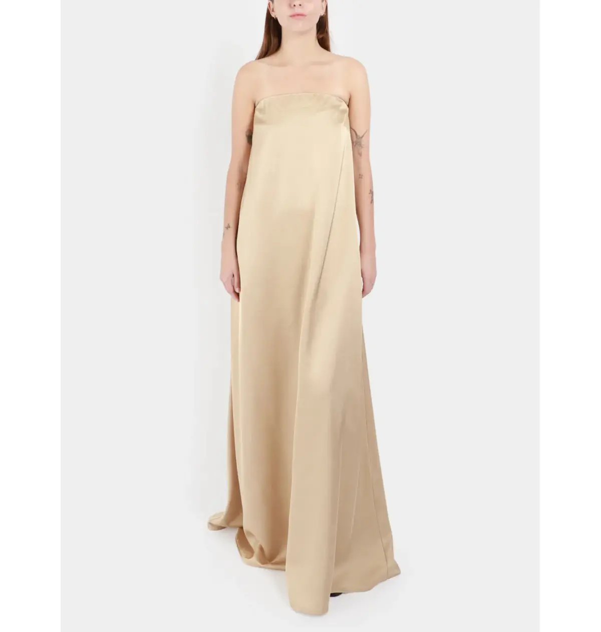 Esse Studios Gilded Column Dress Cream Size AU 6 - Image 1