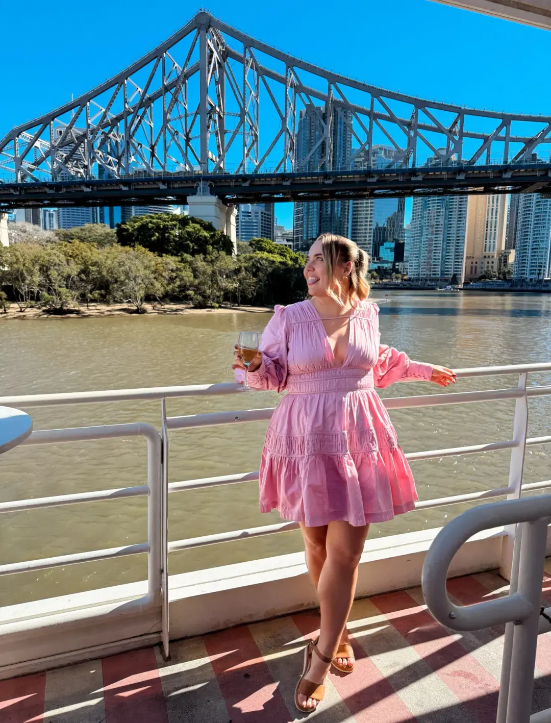 Aje Fallingwater Ruched Mini Dress in Chalk Pink Size AU 16 for rent on The Volte - main image