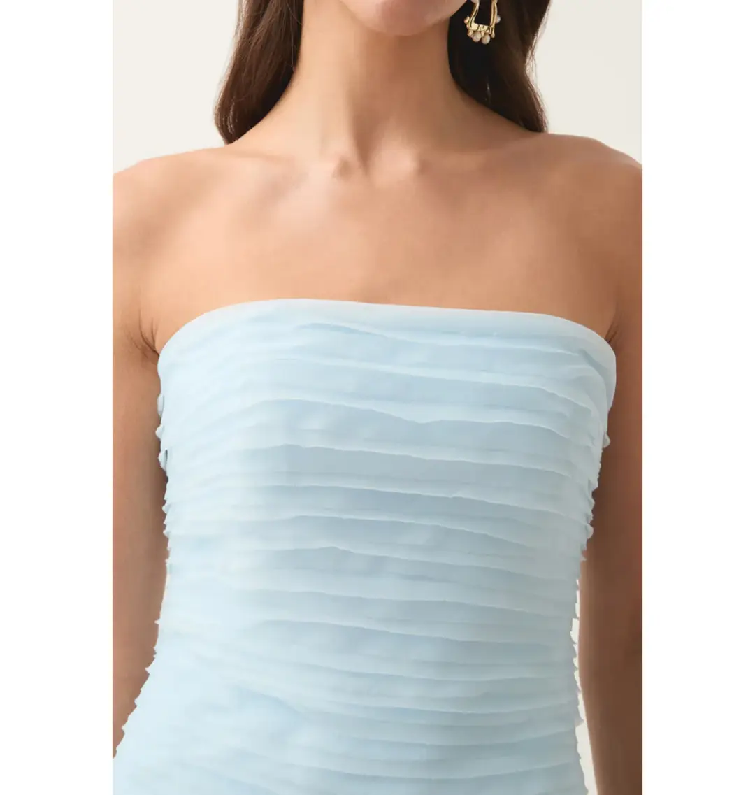 Aje Soundscape Maxi Dress Sea Breeze Size AU 8 for rent on The Volte - main image