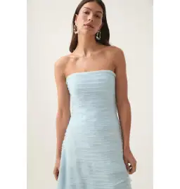 Aje Soundscape Maxi Dress Sea Breeze Size AU 8 for rent on The Volte - image 2