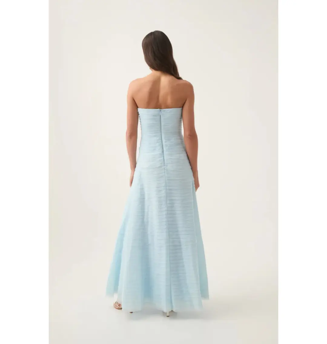 Aje Soundscape Maxi Dress Sea Breeze Size AU 8 for rent on The Volte - main image