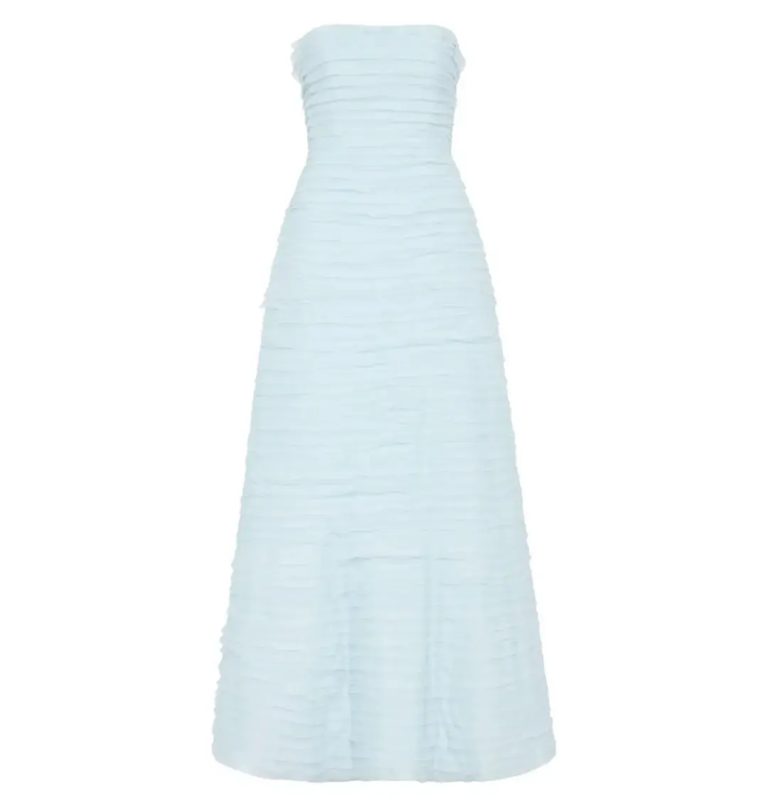 Aje Soundscape Maxi Dress Sea Breeze Size AU 8 for rent on The Volte - main image